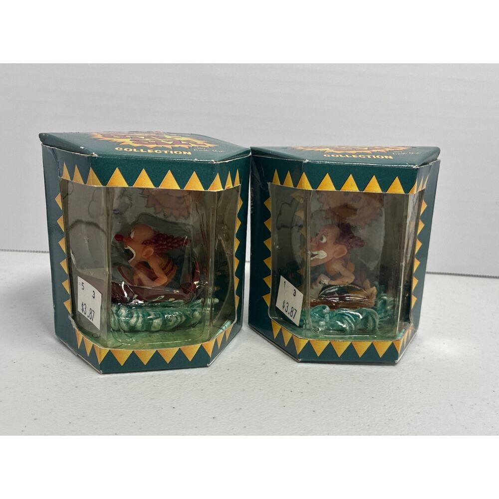 Vintage Slapstix Bite Size Collection Cast Art Clowns Figure Lot Of 2 NWZ & RT